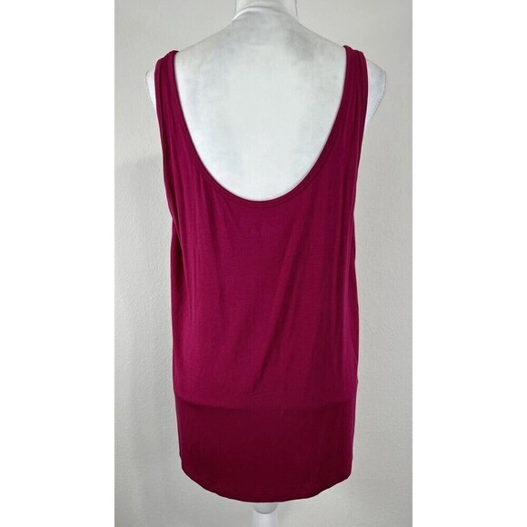 Lane Bryant Plus Size Dark Pink Scoop Back Tank Size 14W/16W - Picture 2 of 9